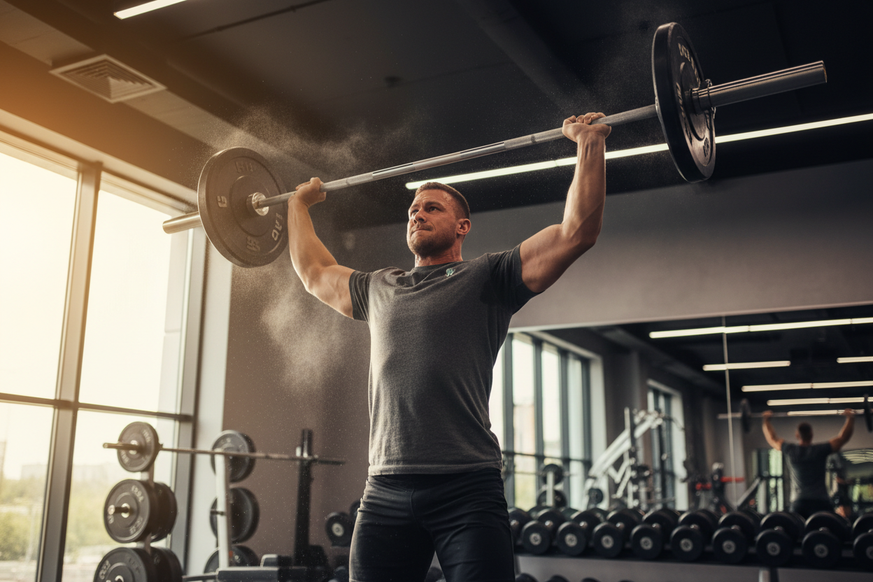 Man Weightlifting